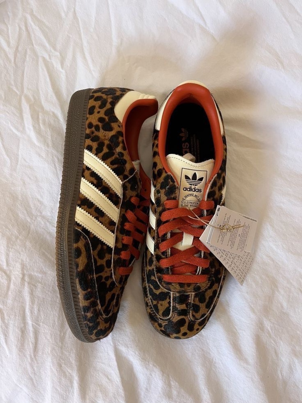 adidas Leopard-Print Samba Sneakers size 8.5